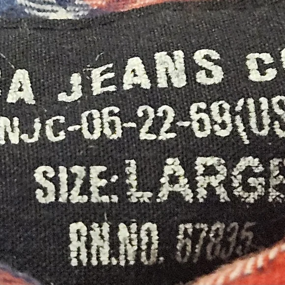 NAUTICA mens thin flannel long-sleeve Shirt SIZE LARGE MULTICOLOR LL30 - Picture 16 of 16